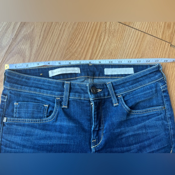 Anthropologie Pilcro and the Letterpress Stet Mid Rise Split Hem Jeans Sz 28 - Picture 4 of 16